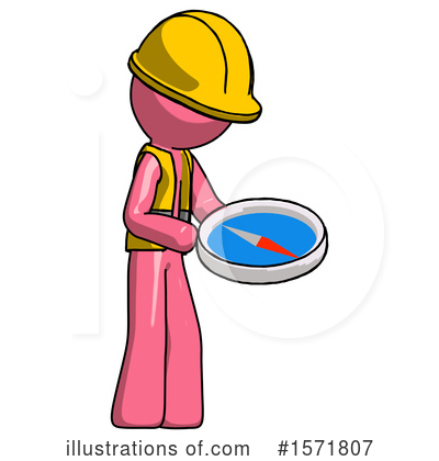 Royalty-Free (RF) Pink Design Mascot Clipart Illustration by Leo Blanchette - Stock Sample #1571807