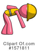 Pink Design Mascot Clipart #1571811 by Leo Blanchette