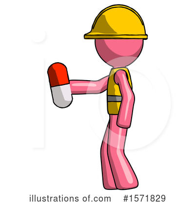 Royalty-Free (RF) Pink Design Mascot Clipart Illustration by Leo Blanchette - Stock Sample #1571829
