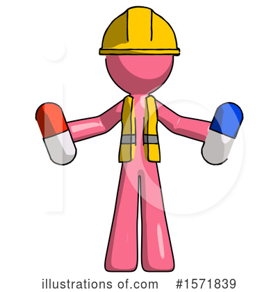 Royalty-Free (RF) Pink Design Mascot Clipart Illustration by Leo Blanchette - Stock Sample #1571839