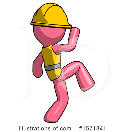 Royalty-Free (RF) Pink Design Mascot Clipart Illustration by Leo Blanchette - Stock Sample #1571841