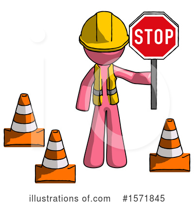 Royalty-Free (RF) Pink Design Mascot Clipart Illustration by Leo Blanchette - Stock Sample #1571845