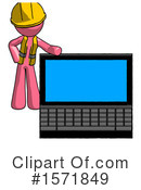 Pink Design Mascot Clipart #1571849 by Leo Blanchette