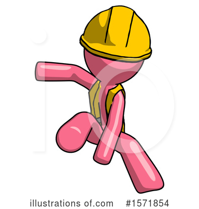 Royalty-Free (RF) Pink Design Mascot Clipart Illustration by Leo Blanchette - Stock Sample #1571854