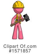 Pink Design Mascot Clipart #1571857 by Leo Blanchette