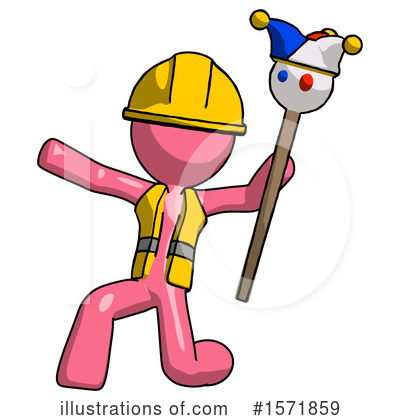 Royalty-Free (RF) Pink Design Mascot Clipart Illustration by Leo Blanchette - Stock Sample #1571859