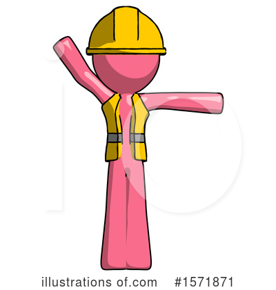 Royalty-Free (RF) Pink Design Mascot Clipart Illustration by Leo Blanchette - Stock Sample #1571871