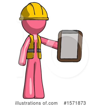 Royalty-Free (RF) Pink Design Mascot Clipart Illustration by Leo Blanchette - Stock Sample #1571873