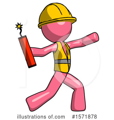 Royalty-Free (RF) Pink Design Mascot Clipart Illustration by Leo Blanchette - Stock Sample #1571878