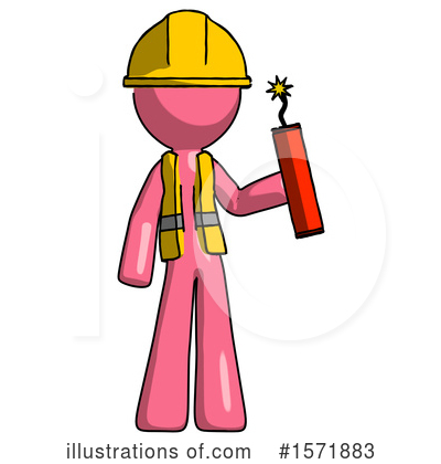 Royalty-Free (RF) Pink Design Mascot Clipart Illustration by Leo Blanchette - Stock Sample #1571883