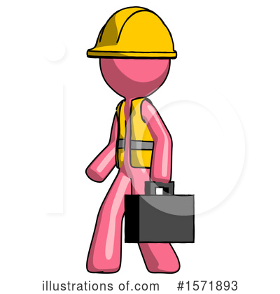 Royalty-Free (RF) Pink Design Mascot Clipart Illustration by Leo Blanchette - Stock Sample #1571893
