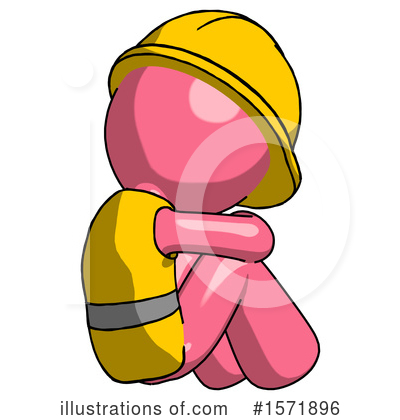 Royalty-Free (RF) Pink Design Mascot Clipart Illustration by Leo Blanchette - Stock Sample #1571896