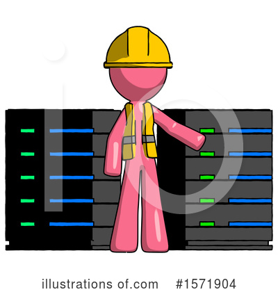 Royalty-Free (RF) Pink Design Mascot Clipart Illustration by Leo Blanchette - Stock Sample #1571904