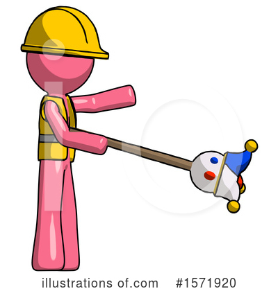Royalty-Free (RF) Pink Design Mascot Clipart Illustration by Leo Blanchette - Stock Sample #1571920