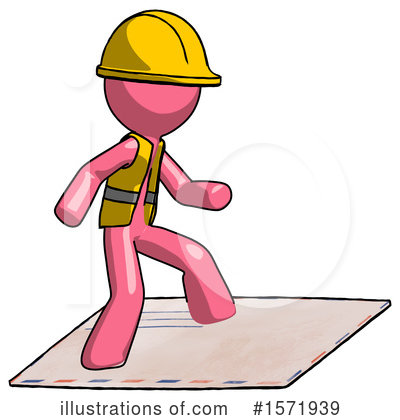 Royalty-Free (RF) Pink Design Mascot Clipart Illustration by Leo Blanchette - Stock Sample #1571939