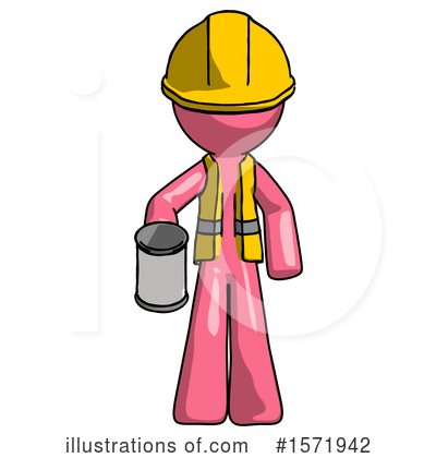 Royalty-Free (RF) Pink Design Mascot Clipart Illustration by Leo Blanchette - Stock Sample #1571942
