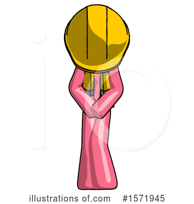 Royalty-Free (RF) Pink Design Mascot Clipart Illustration by Leo Blanchette - Stock Sample #1571945