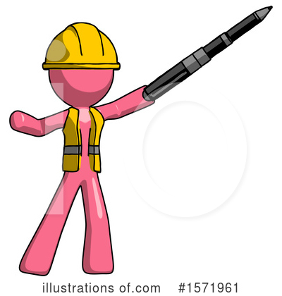 Royalty-Free (RF) Pink Design Mascot Clipart Illustration by Leo Blanchette - Stock Sample #1571961
