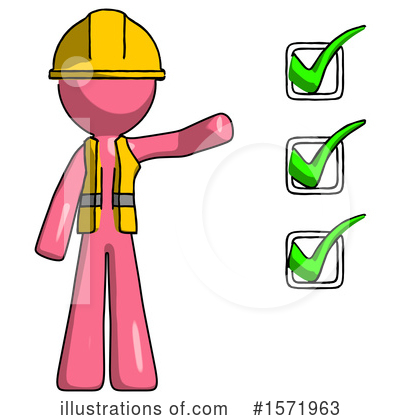 Royalty-Free (RF) Pink Design Mascot Clipart Illustration by Leo Blanchette - Stock Sample #1571963