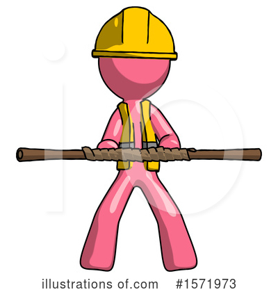 Royalty-Free (RF) Pink Design Mascot Clipart Illustration by Leo Blanchette - Stock Sample #1571973
