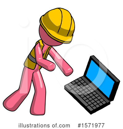 Royalty-Free (RF) Pink Design Mascot Clipart Illustration by Leo Blanchette - Stock Sample #1571977