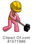 Pink Design Mascot Clipart #1571986 by Leo Blanchette