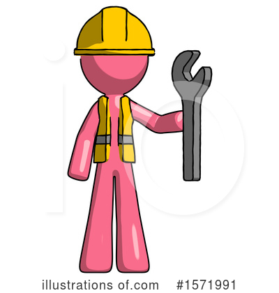 Royalty-Free (RF) Pink Design Mascot Clipart Illustration by Leo Blanchette - Stock Sample #1571991