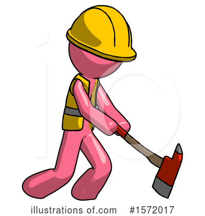 Royalty-Free (RF) Pink Design Mascot Clipart Illustration by Leo Blanchette - Stock Sample #1572017