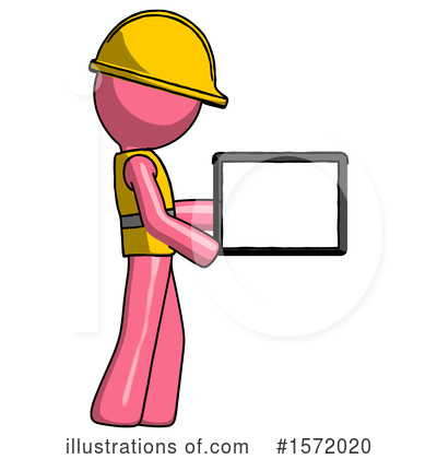 Royalty-Free (RF) Pink Design Mascot Clipart Illustration by Leo Blanchette - Stock Sample #1572020