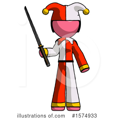 Royalty-Free (RF) Pink Design Mascot Clipart Illustration by Leo Blanchette - Stock Sample #1574933