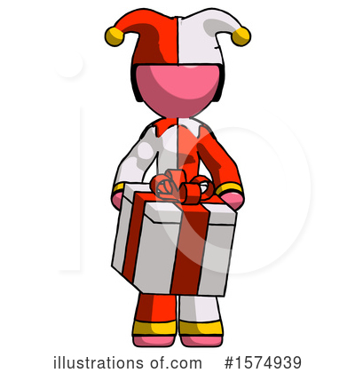 Royalty-Free (RF) Pink Design Mascot Clipart Illustration by Leo Blanchette - Stock Sample #1574939