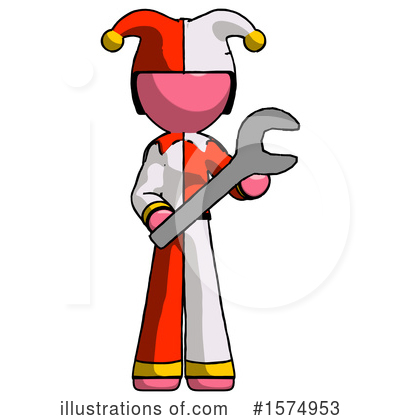 Royalty-Free (RF) Pink Design Mascot Clipart Illustration by Leo Blanchette - Stock Sample #1574953