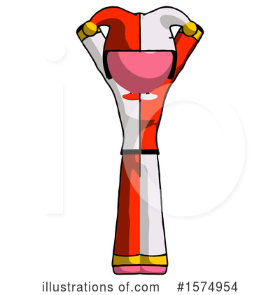 Royalty-Free (RF) Pink Design Mascot Clipart Illustration by Leo Blanchette - Stock Sample #1574954