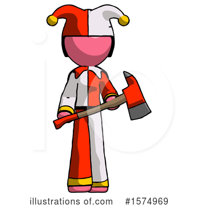 Royalty-Free (RF) Pink Design Mascot Clipart Illustration by Leo Blanchette - Stock Sample #1574969