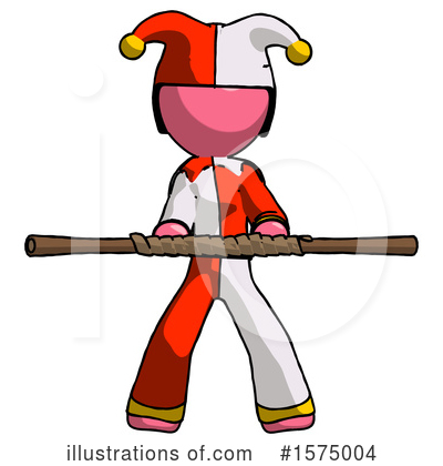 Royalty-Free (RF) Pink Design Mascot Clipart Illustration by Leo Blanchette - Stock Sample #1575004