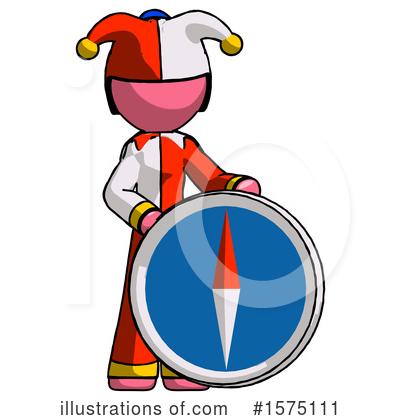 Royalty-Free (RF) Pink Design Mascot Clipart Illustration by Leo Blanchette - Stock Sample #1575111