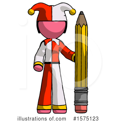 Royalty-Free (RF) Pink Design Mascot Clipart Illustration by Leo Blanchette - Stock Sample #1575123