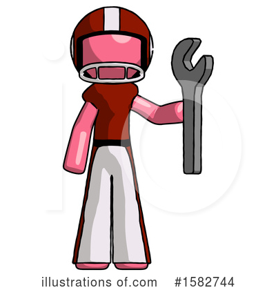 Royalty-Free (RF) Pink Design Mascot Clipart Illustration by Leo Blanchette - Stock Sample #1582744