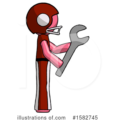 Royalty-Free (RF) Pink Design Mascot Clipart Illustration by Leo Blanchette - Stock Sample #1582745