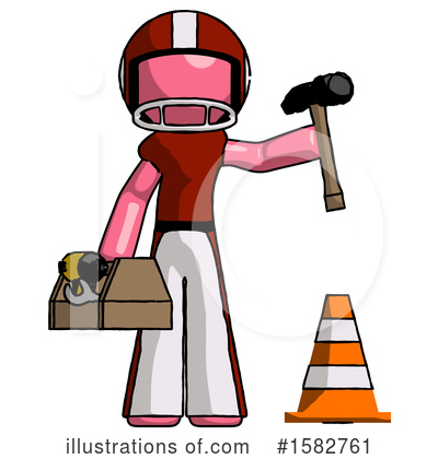 Royalty-Free (RF) Pink Design Mascot Clipart Illustration by Leo Blanchette - Stock Sample #1582761