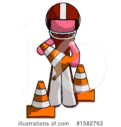 Royalty-Free (RF) Pink Design Mascot Clipart Illustration by Leo Blanchette - Stock Sample #1582763