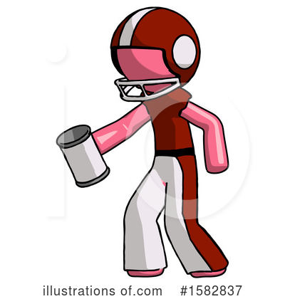 Royalty-Free (RF) Pink Design Mascot Clipart Illustration by Leo Blanchette - Stock Sample #1582837