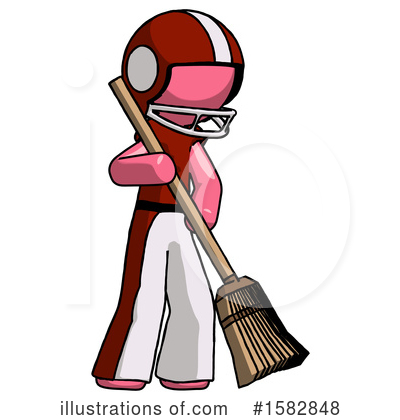 Royalty-Free (RF) Pink Design Mascot Clipart Illustration by Leo Blanchette - Stock Sample #1582848