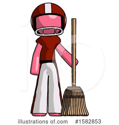 Royalty-Free (RF) Pink Design Mascot Clipart Illustration by Leo Blanchette - Stock Sample #1582853