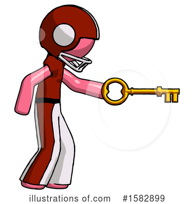Royalty-Free (RF) Pink Design Mascot Clipart Illustration by Leo Blanchette - Stock Sample #1582899
