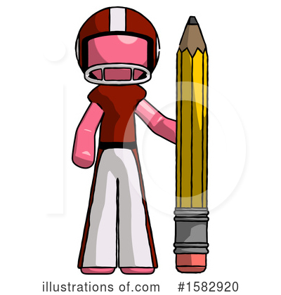 Royalty-Free (RF) Pink Design Mascot Clipart Illustration by Leo Blanchette - Stock Sample #1582920