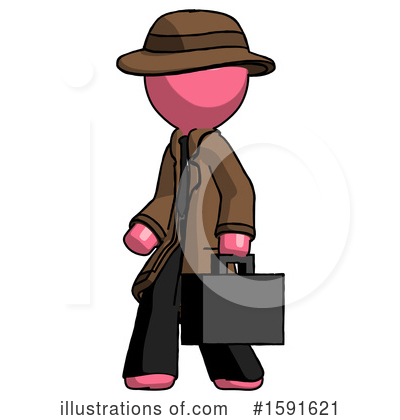 Royalty-Free (RF) Pink Design Mascot Clipart Illustration by Leo Blanchette - Stock Sample #1591621