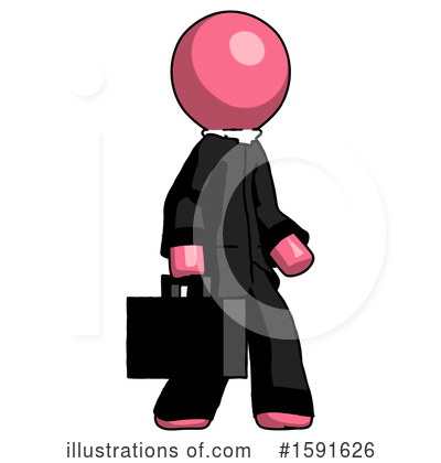 Royalty-Free (RF) Pink Design Mascot Clipart Illustration by Leo Blanchette - Stock Sample #1591626