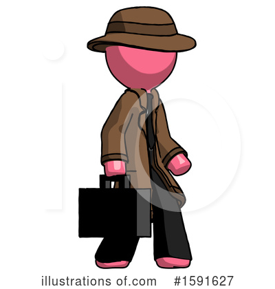 Royalty-Free (RF) Pink Design Mascot Clipart Illustration by Leo Blanchette - Stock Sample #1591627