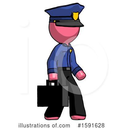 Royalty-Free (RF) Pink Design Mascot Clipart Illustration by Leo Blanchette - Stock Sample #1591628